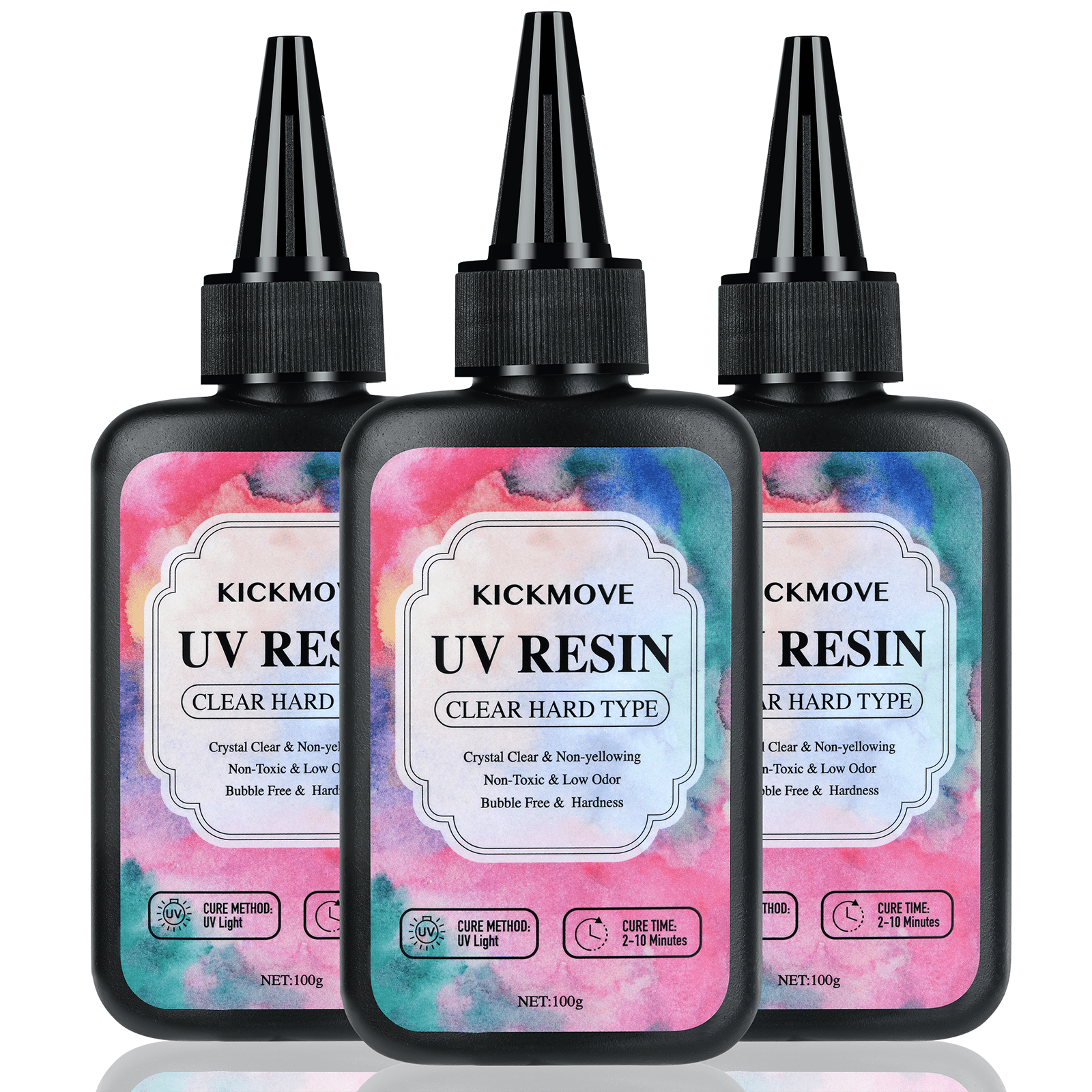 Resin Art Glue - 300g UV Resin Clear,Hard,Upgraded Crystal Clear