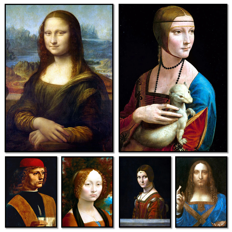 Resin Art Wall - Famous Leonardo Da Vinci Artwork Mona