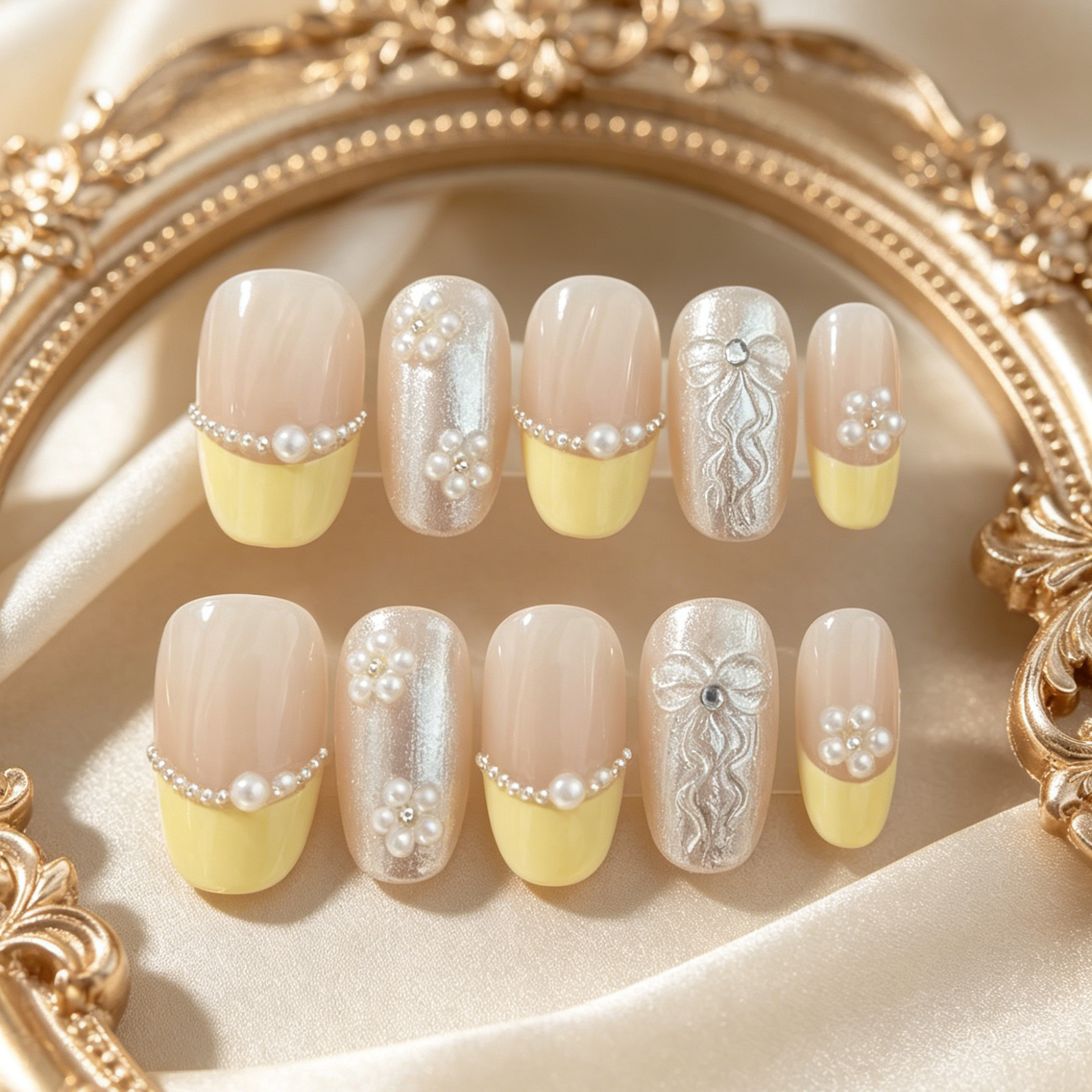 Resin Art Use - 10 pieces of hand pressed oval