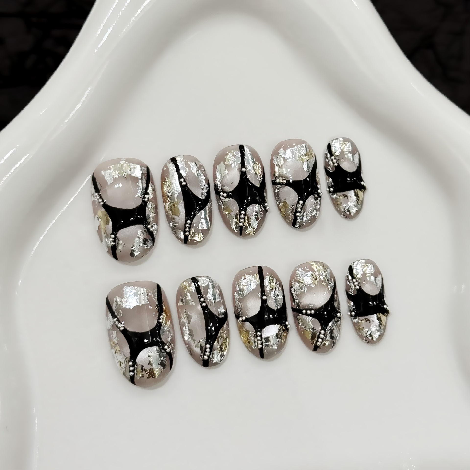 Resin Art Glitter - 10pcs Pure Hand Pressed Short Oval