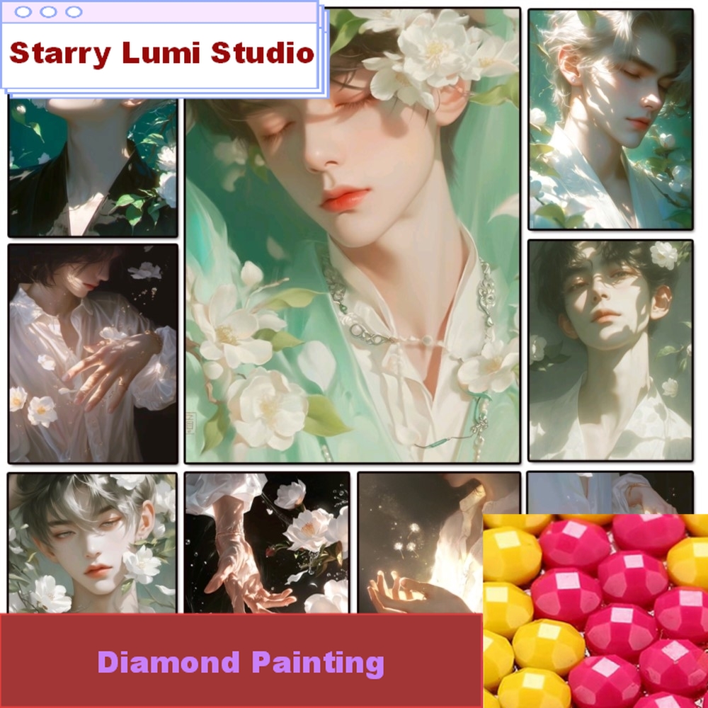 Resin Art And Jewelry - Handsome Boy 5d Diy Diamond Painting