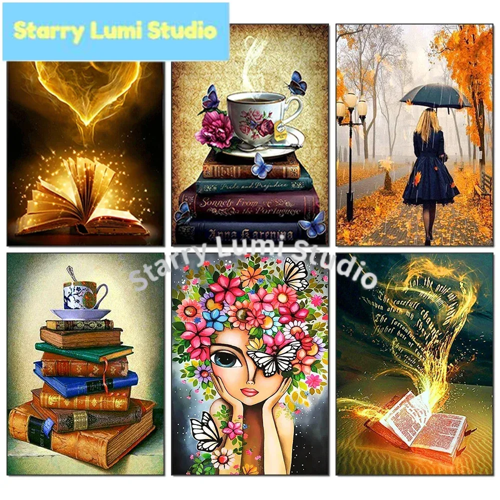 Resin Art Wall - 5D Diamond Painting Book Coffee Cup