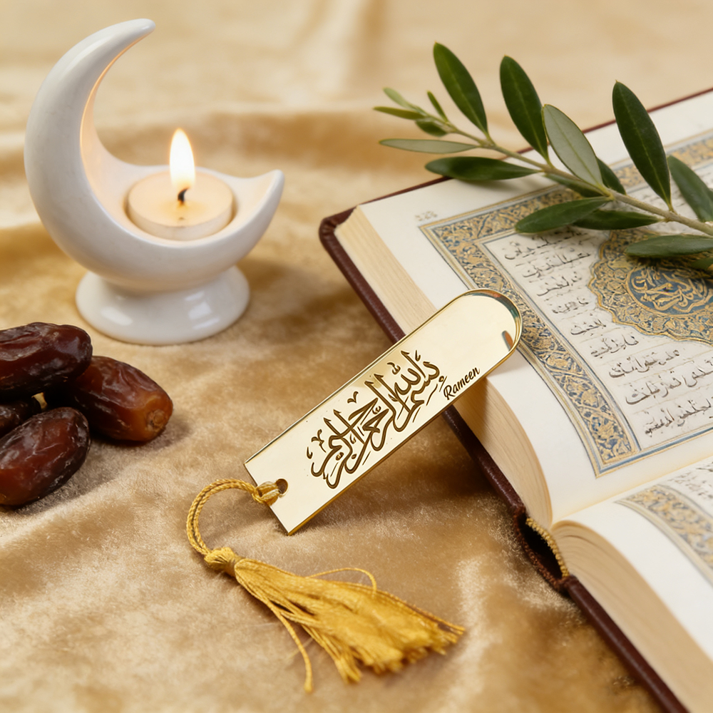 Resin Art Quran Set - 5Pcs Acrylic Bismillah Bookmark Quran Bookmark