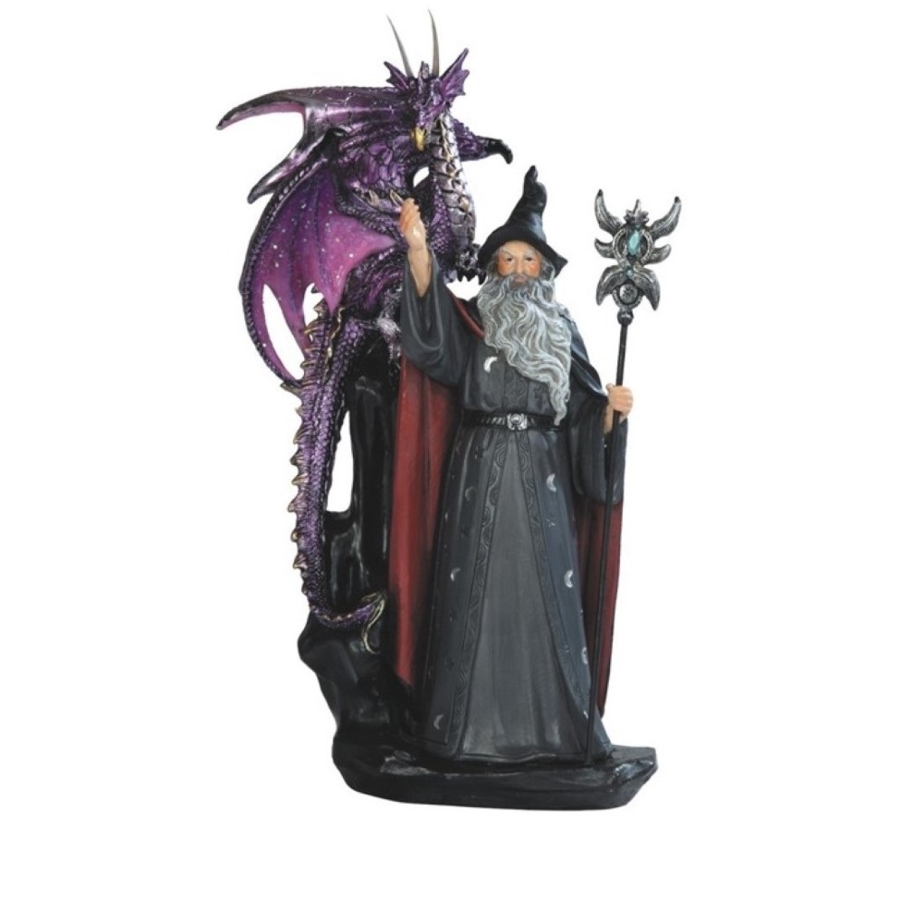 Fantasy-Themed 11-Inch Wizard  - Resin Art And Decor recension och pris