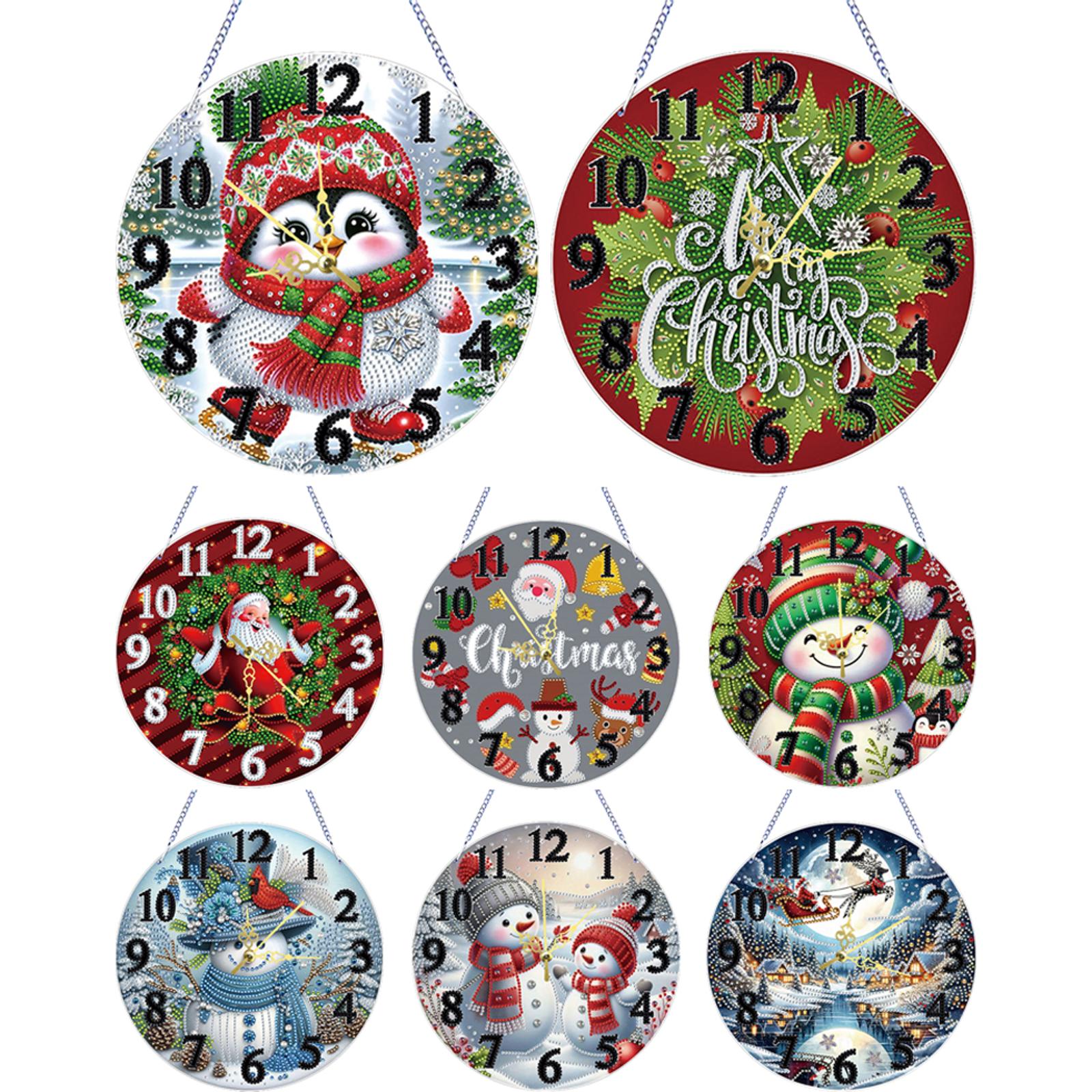 2D Flat DIY Xmas Diamond Paint - Resin Art Clock recension och pris