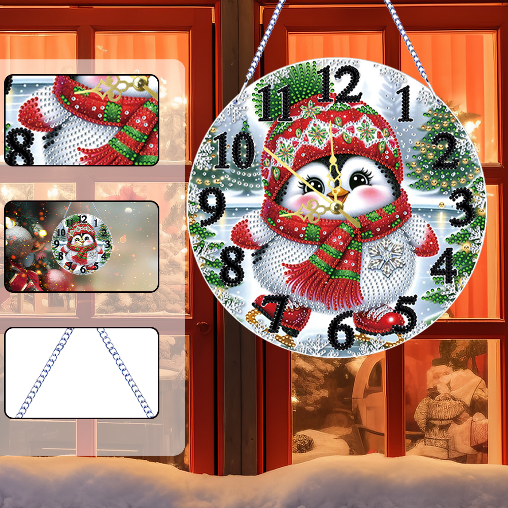 2D Flat DIY Xmas Diamond Paint - Resin Art Clock recension och pris