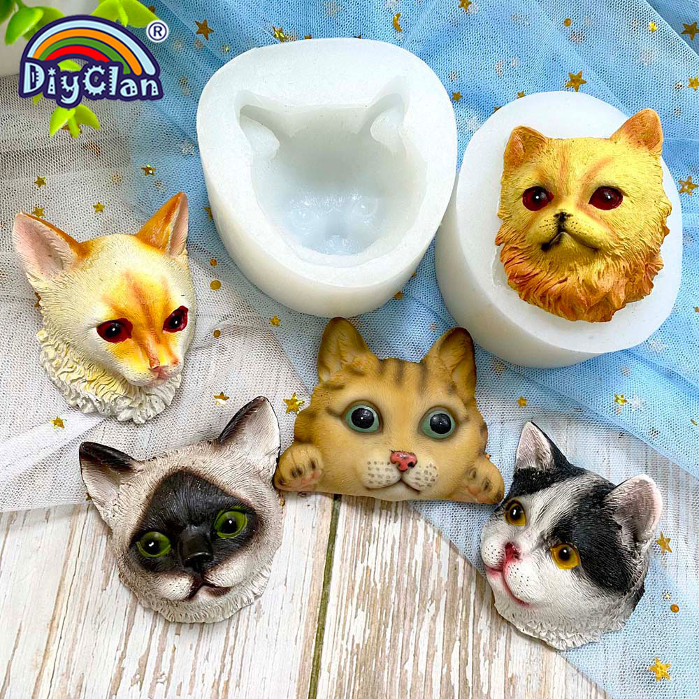 Cat Face Silicone Mold Fondant - Resin Art Kitchen recension och pris