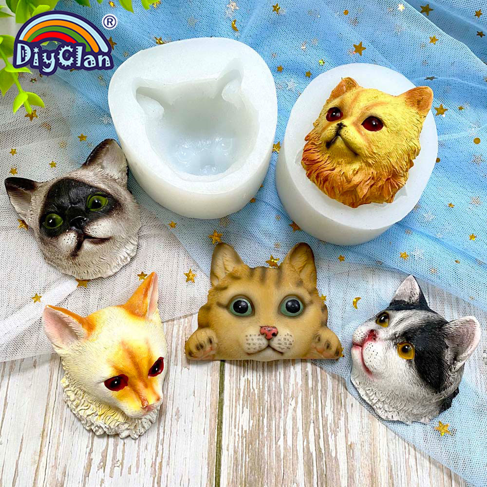 Cat Face Silicone Mold Fondant - Resin Art Kitchen recension och pris