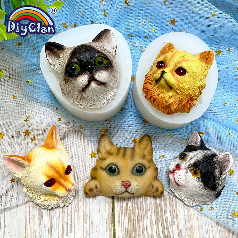 Cat Face Silicone Mold Fondant - Resin Art Kitchen recension och pris