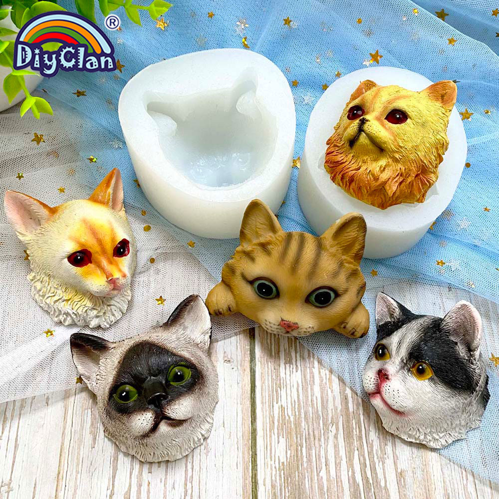 Cat Face Silicone Mold Fondant - Resin Art Kitchen recension och pris