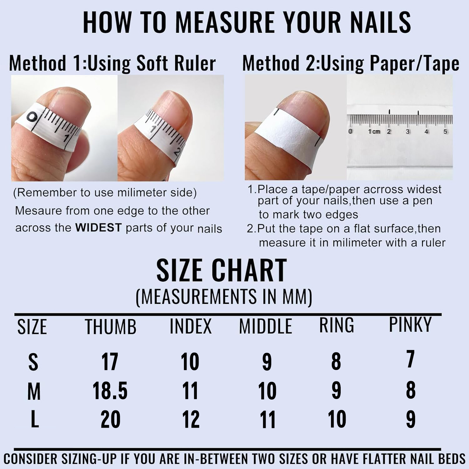 Handmade Press On Nails Transp - Resin Art Glitter recension och pris