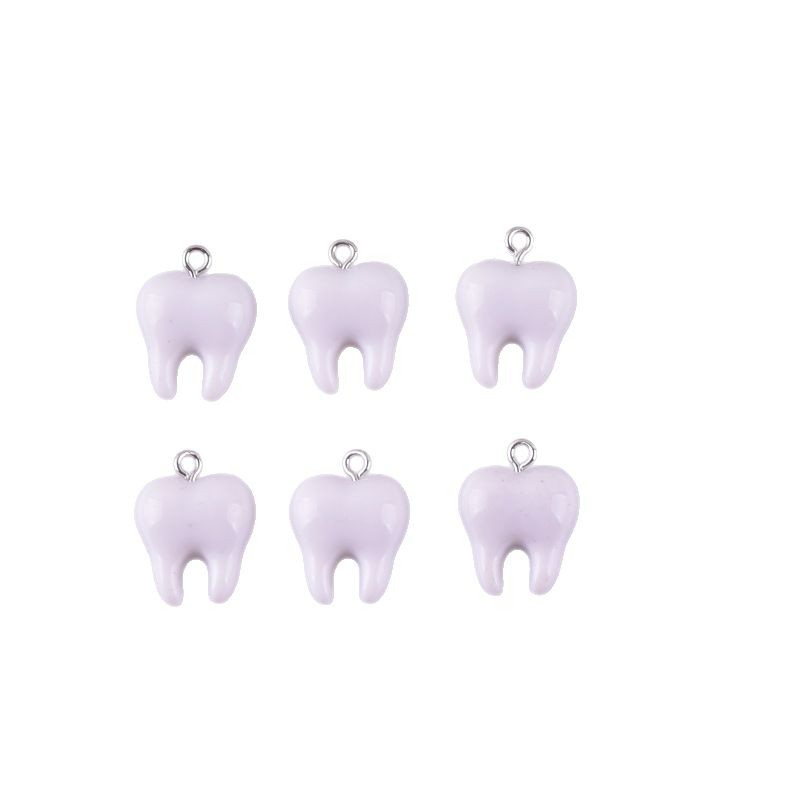 10pcs Cute White Teeth Resin P - Resin Art Notes recension och pris