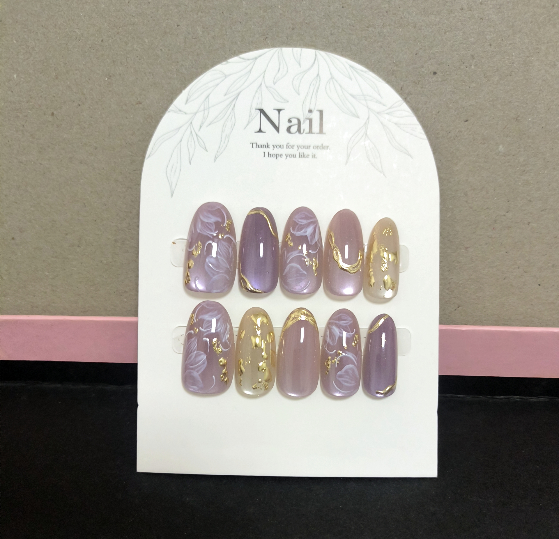 10pcs Handmade Press On Nails  - Resin Art Glitter recension och pris