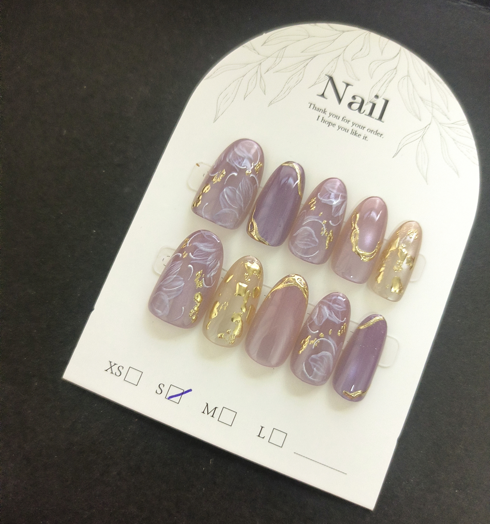10pcs Handmade Press On Nails  - Resin Art Glitter recension och pris