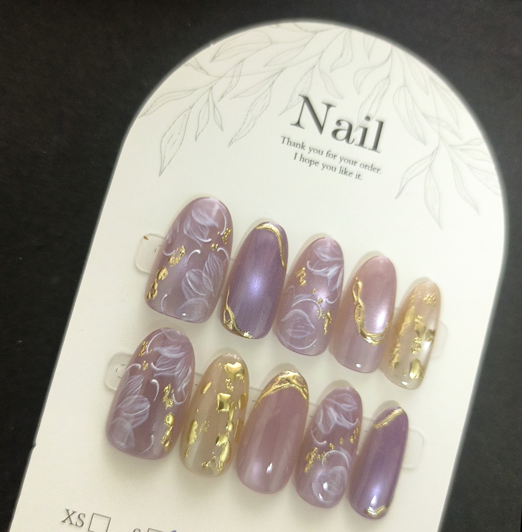 10pcs Handmade Press On Nails  - Resin Art Glitter recension och pris