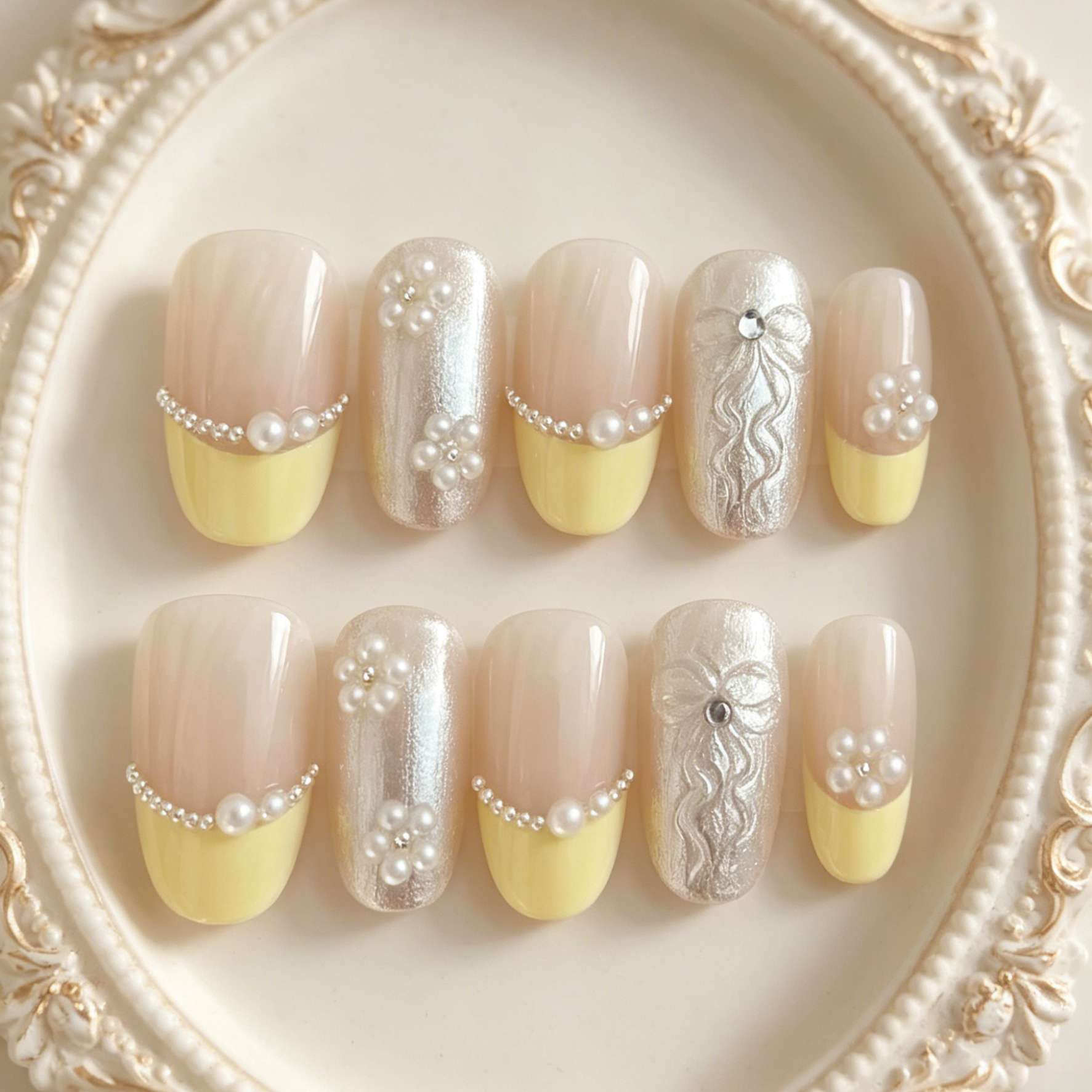 10 pieces of hand pressed oval - Resin Art Use recension och pris