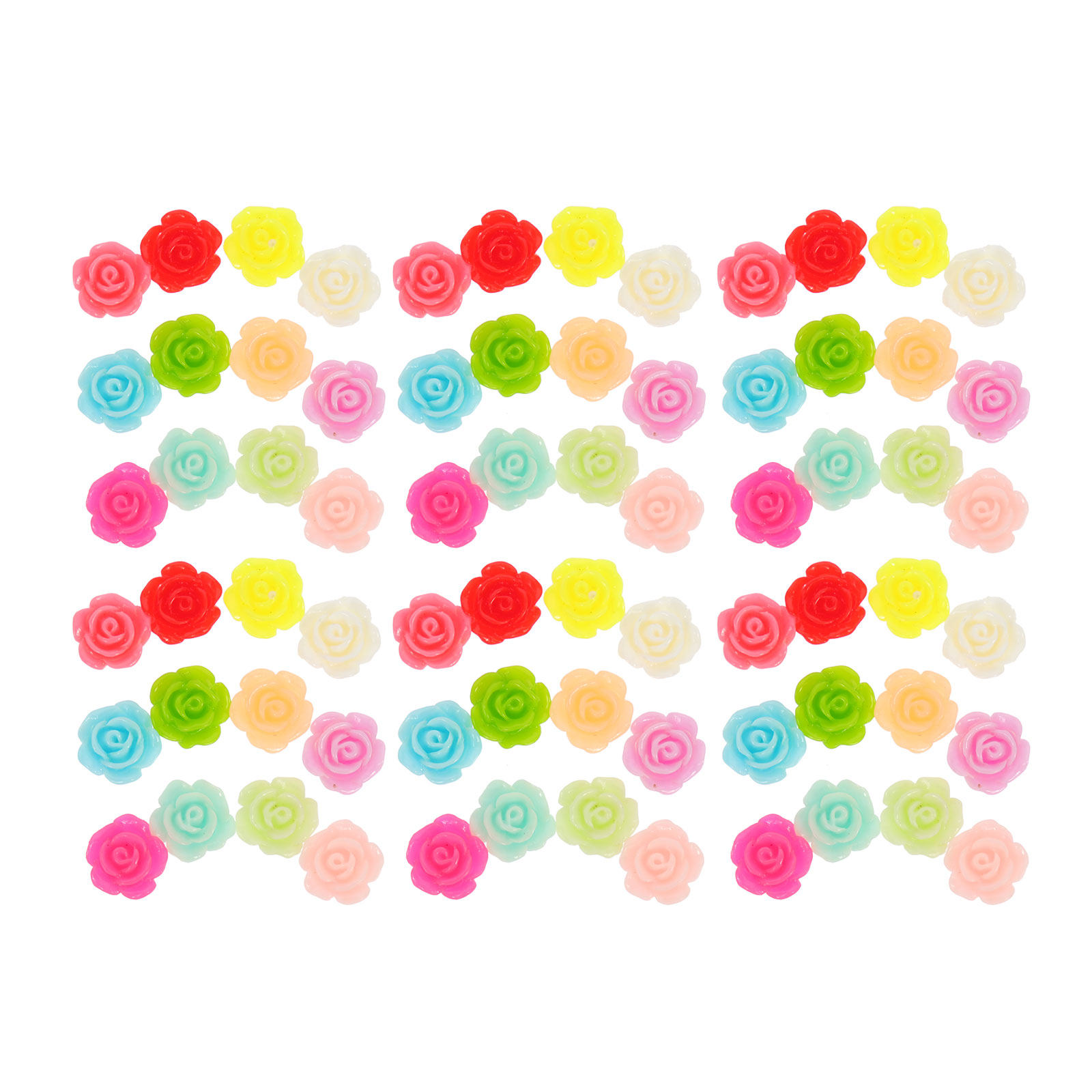 50Pcs Stereo Resin Rose Orname - Resin Art And Jewelry recension och pris
