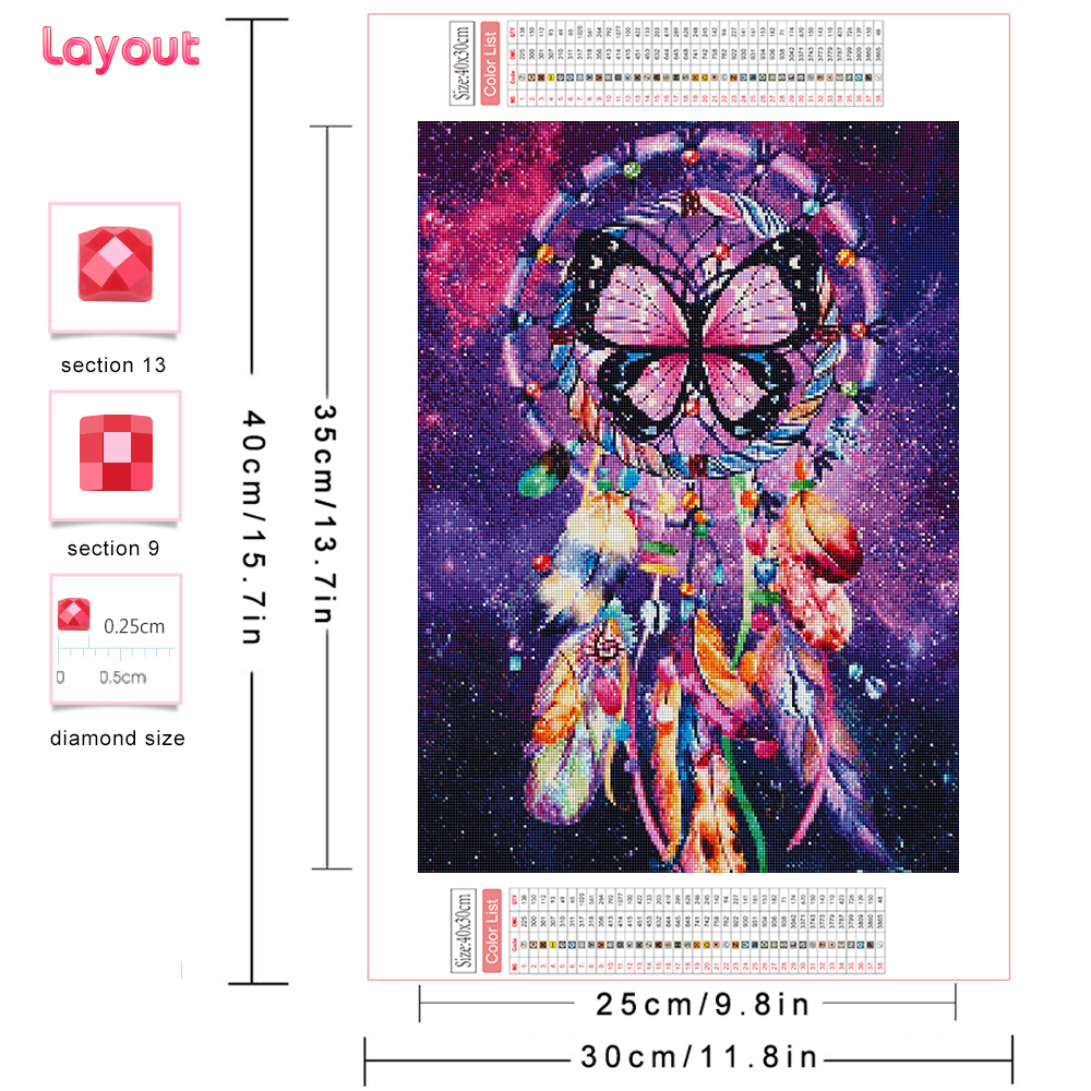 Frameless, 5d Diamond Mosaic F - Resin Art Wall recension och pris