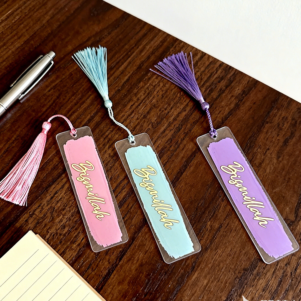 4pcs Bismillah Quran Bookmarks - Resin Art Quran Set recension och pris