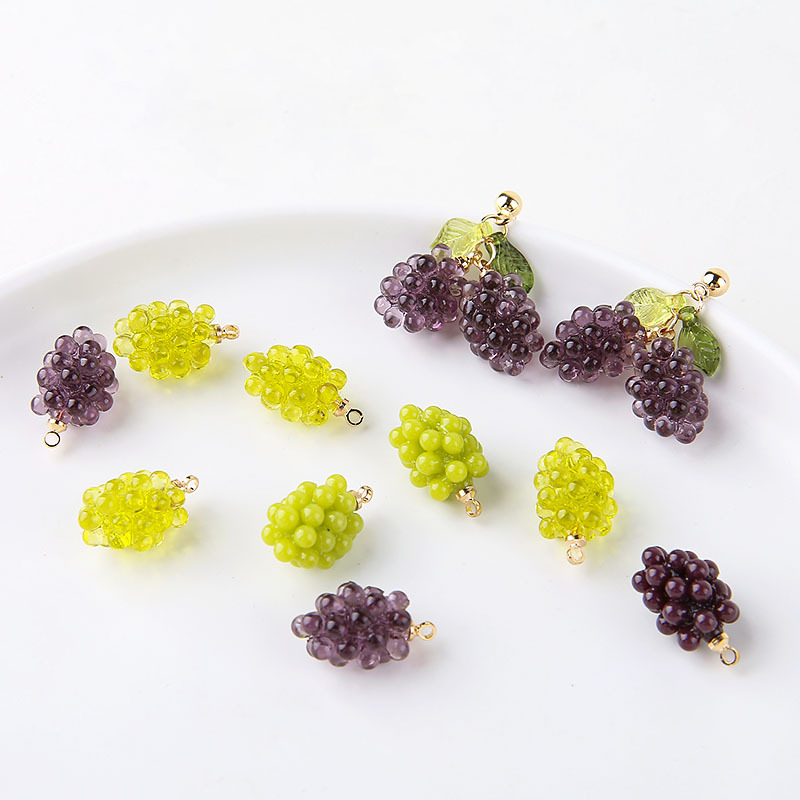 6pcs Cute Little Grapes Resin  - Resin Art Notes recension och pris