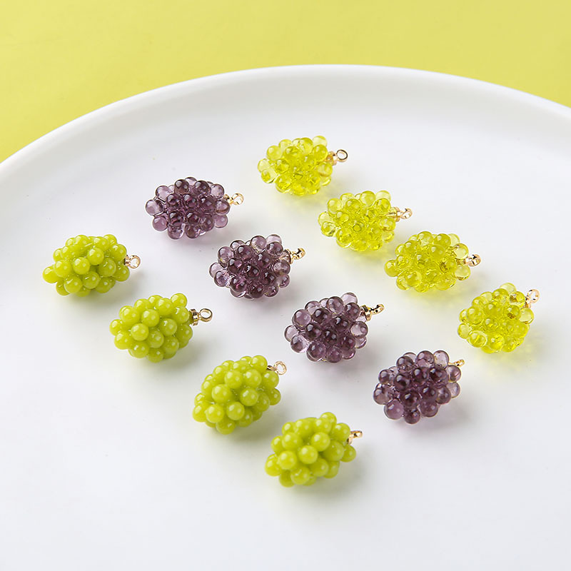 6pcs Cute Little Grapes Resin  - Resin Art Notes recension och pris