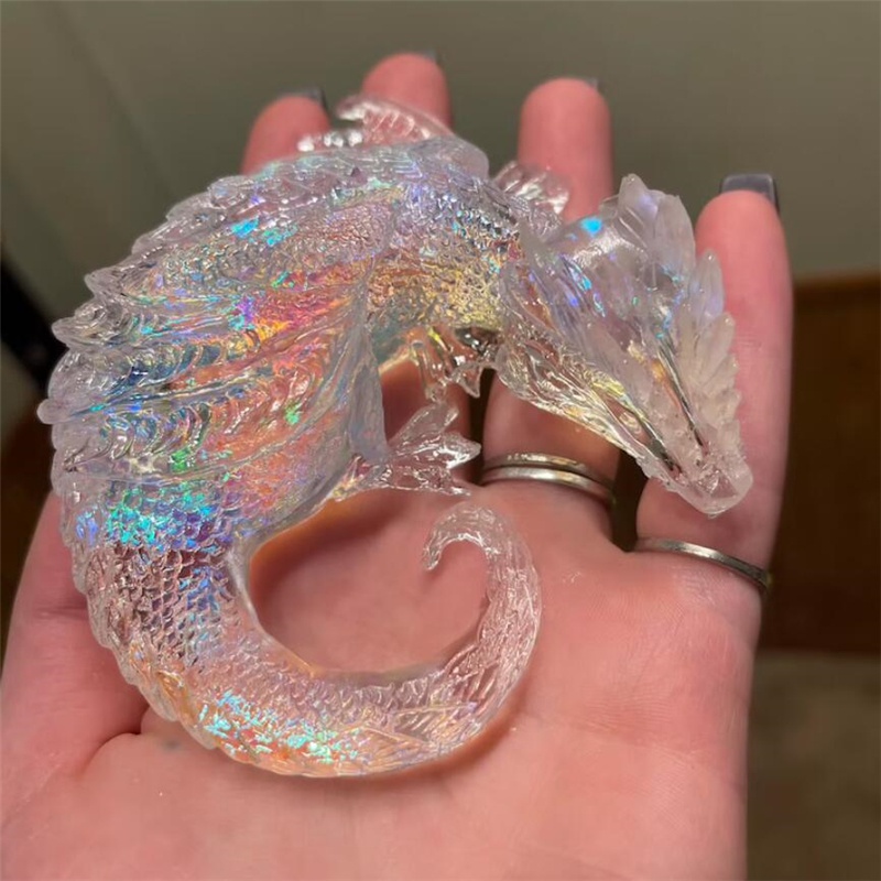 3 Styles Mirror Sleepy Dragon  - Resin Art Clock recension och pris