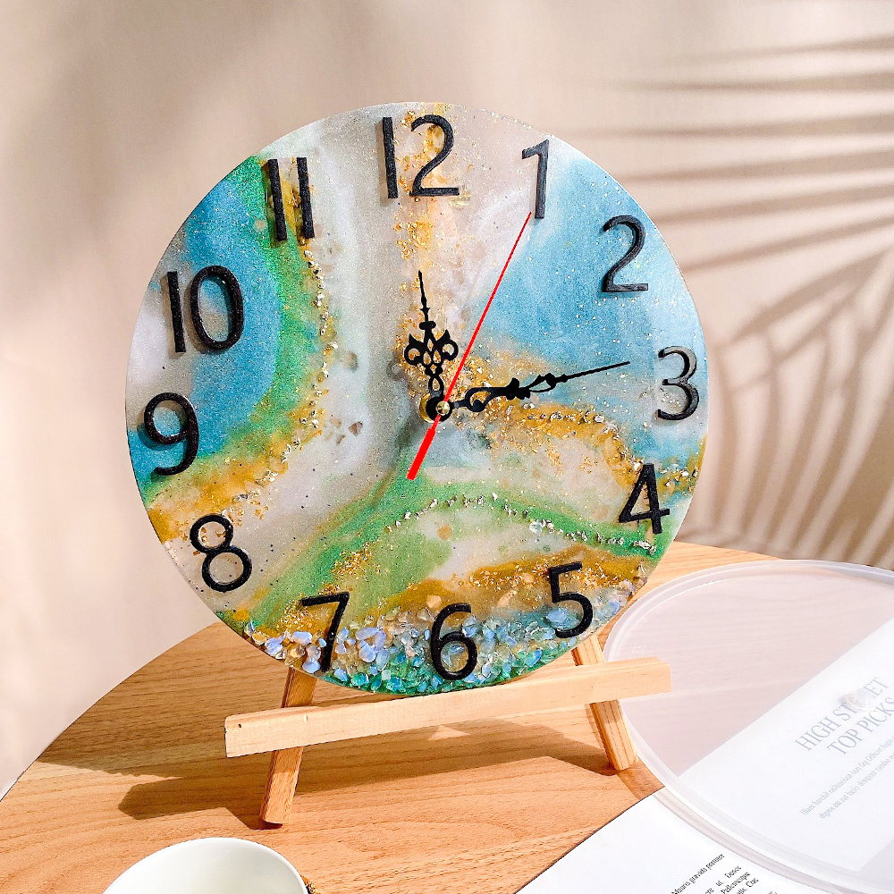 DM283 Round Roman Numerals Epo - Resin Art Clock recension och pris