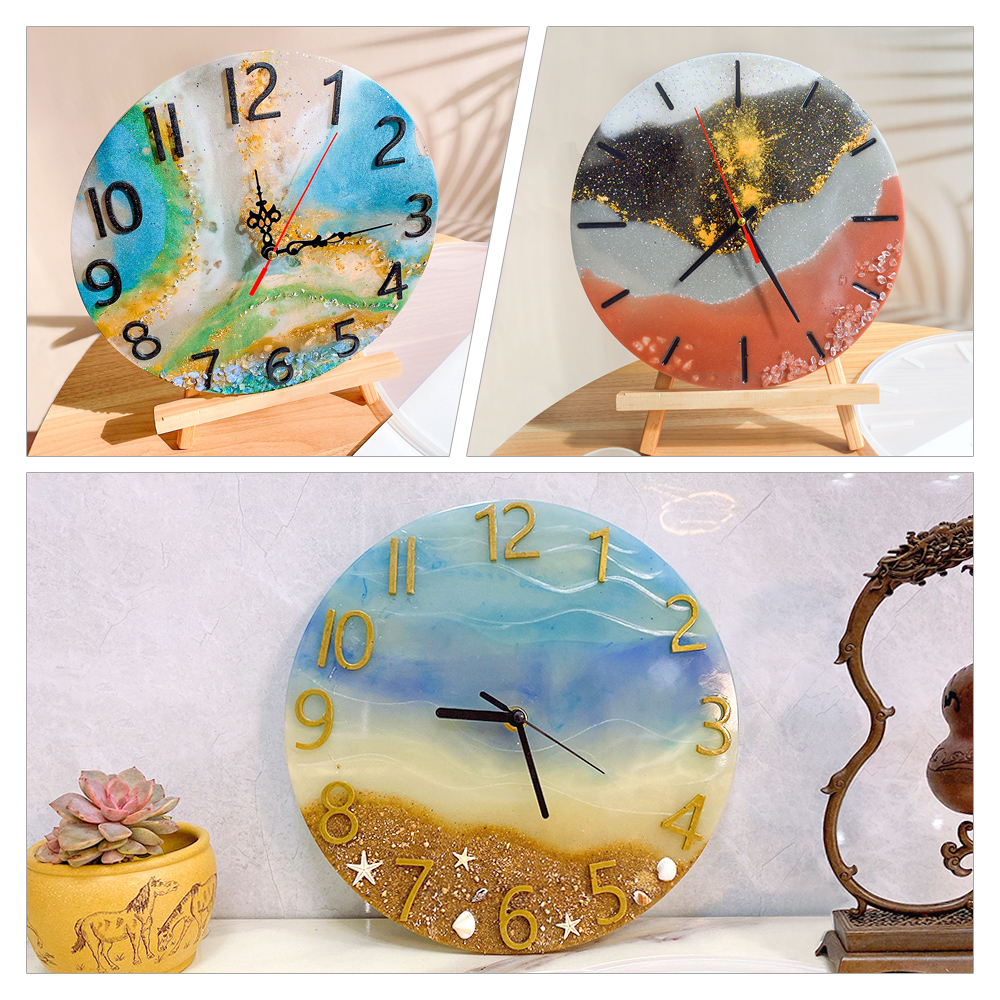 DM283 Round Roman Numerals Epo - Resin Art Clock recension och pris