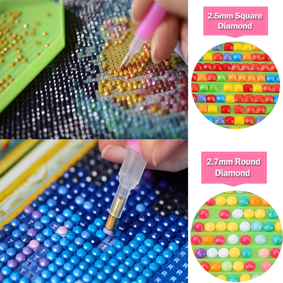 1pc frameless Diamond Painting - Resin Art Wall recension och pris