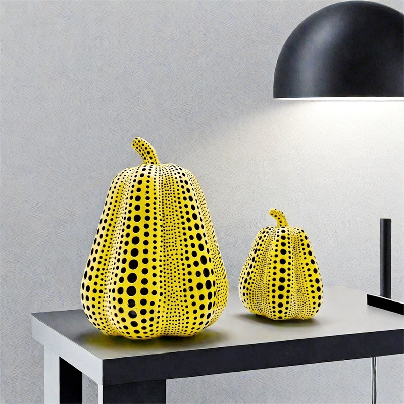 Yellow Pumpkin Resin Pigeon Ow - Resin Art Wedding Gift recension och pris