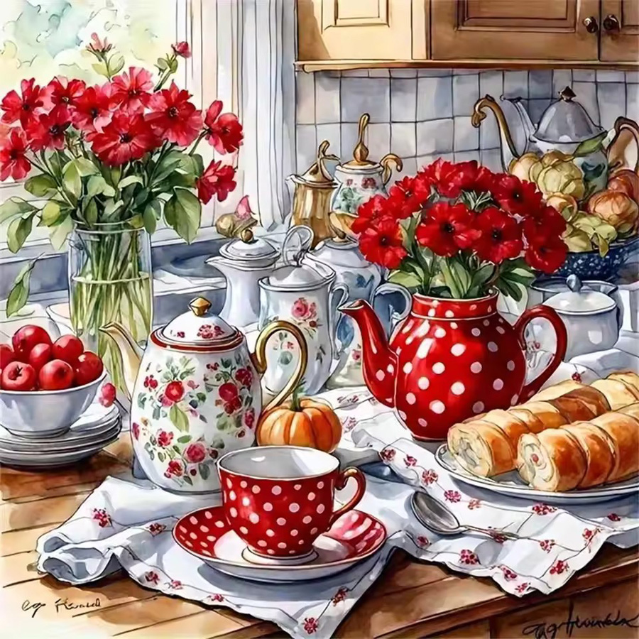 Full Diamond Painting 5D Teapo - Resin Art Kitchen recension och pris