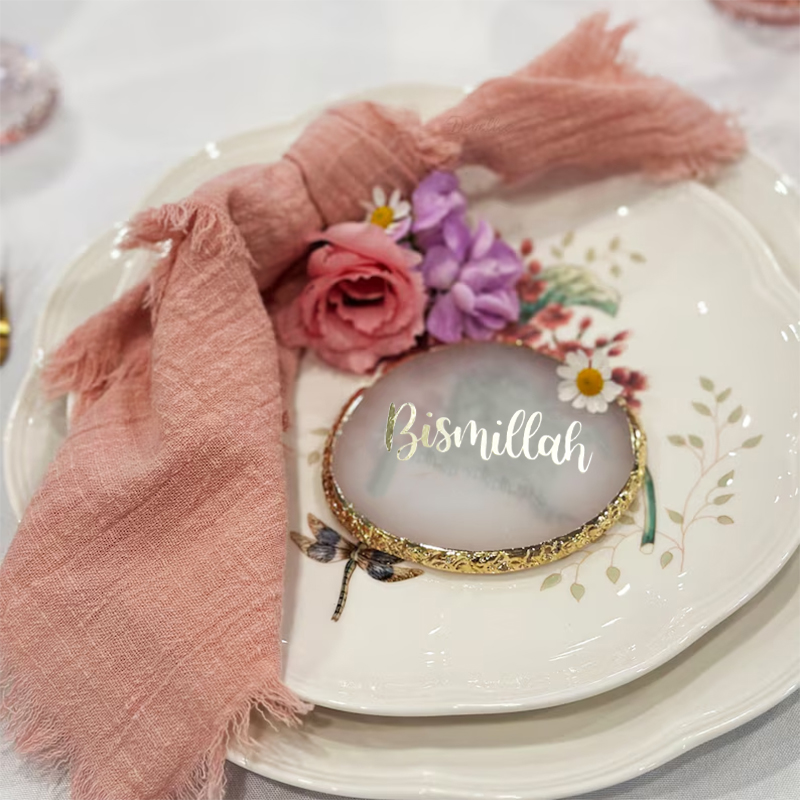 Bismillah gold Coaster suhoor  - Resin Art Quran Set recension och pris