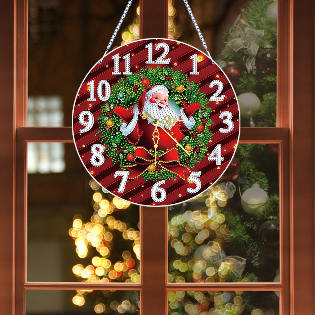 2D Flat DIY Xmas Diamond Paint - Resin Art Clock recension och pris