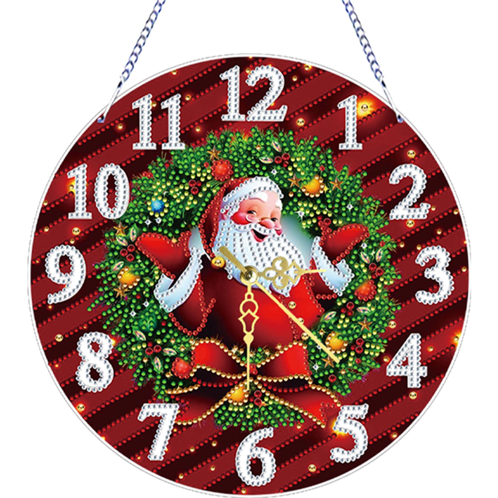 2D Flat DIY Xmas Diamond Paint - Resin Art Clock recension och pris