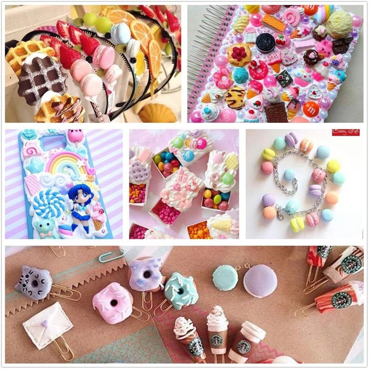 30pcs Random Candy Slime Charm - Resin Art Notes recension och pris