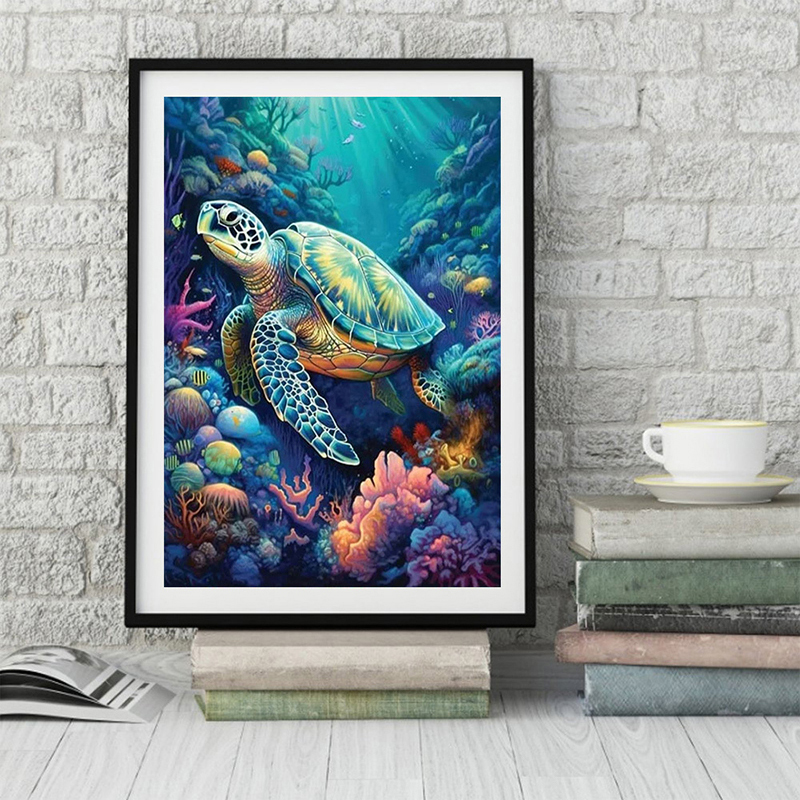 1PC frameless  Full Square Rou - Resin Art Wall recension och pris