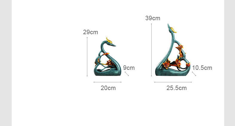 couples swan lovers art decora - Resin Art Wedding Gift recension och pris