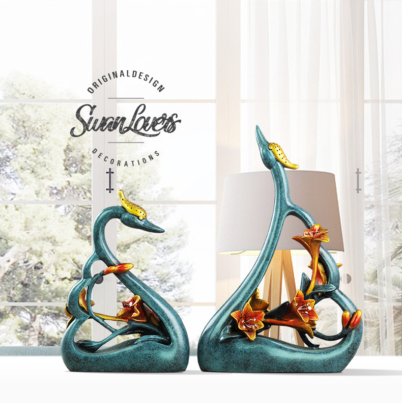 couples swan lovers art decora - Resin Art Wedding Gift recension och pris