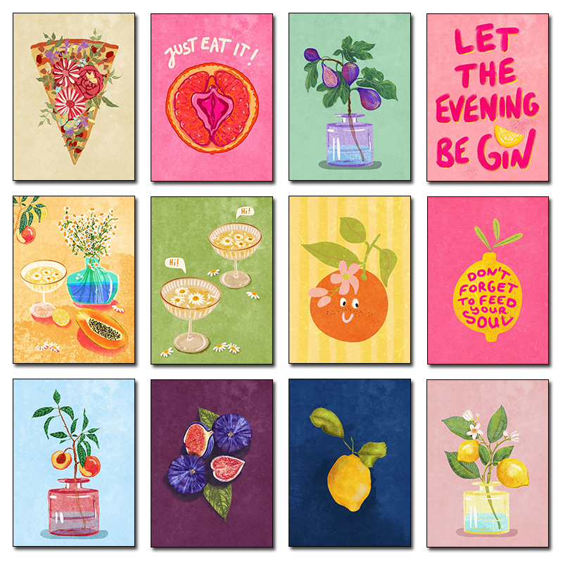 Just Eat It Illustration Wall  - Resin Art Kitchen recension och pris