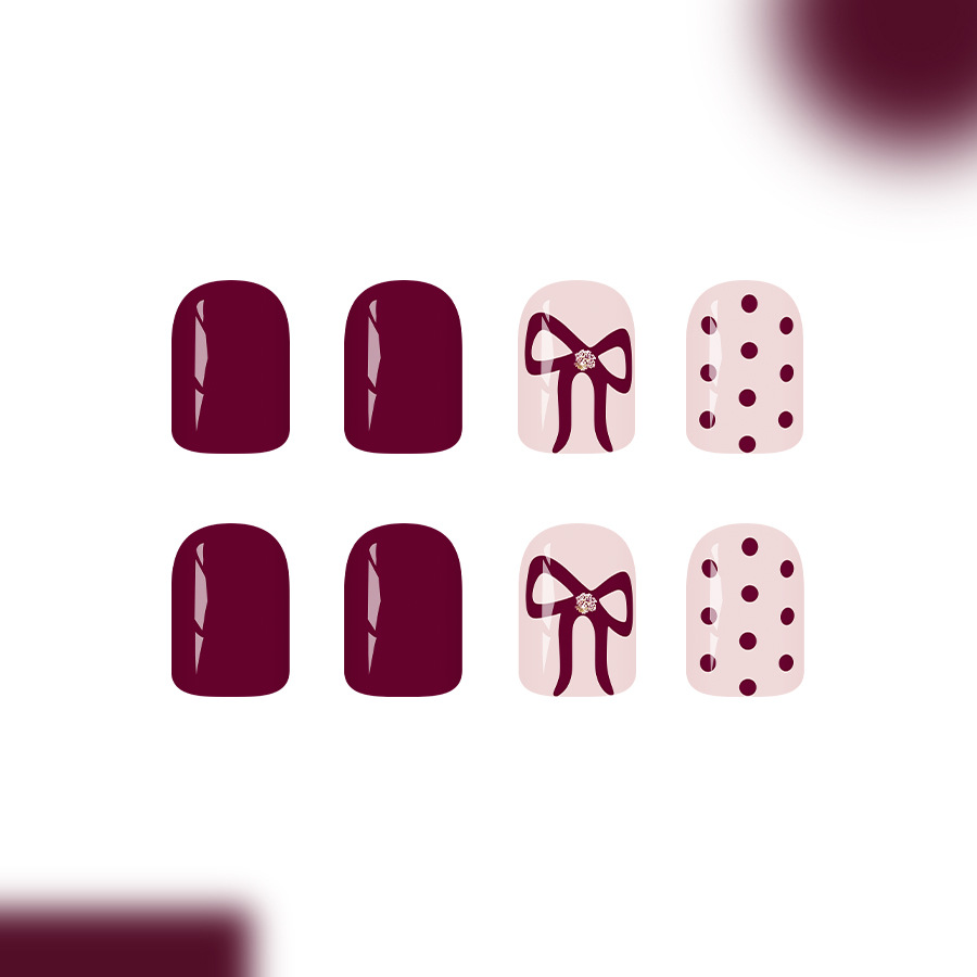 Short Square Press On Nails Gl - Resin Art Glitter recension och pris