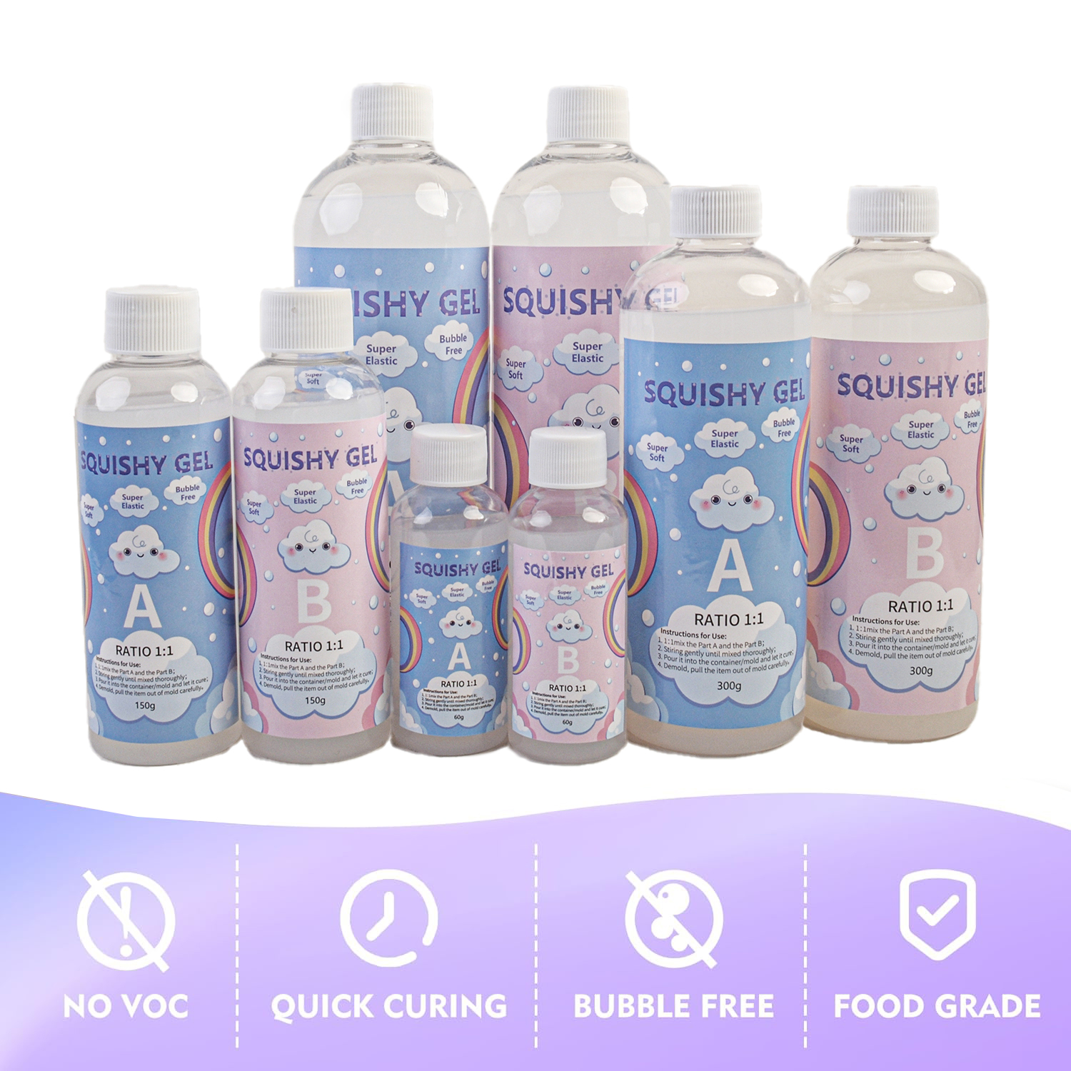 Squishy Gel Soft Liquid Resin  - Resin Art Glue recension och pris