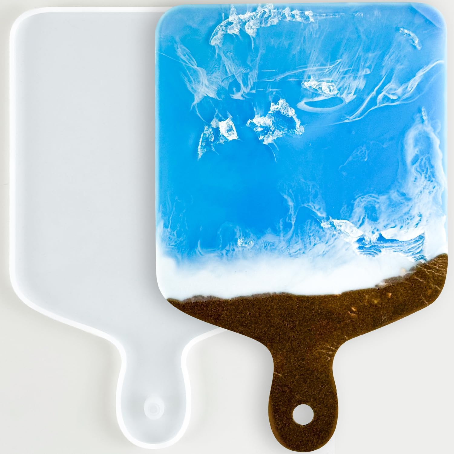 DIY Crystal Epoxy Silicone Mol - Resin Art Clock recension och pris