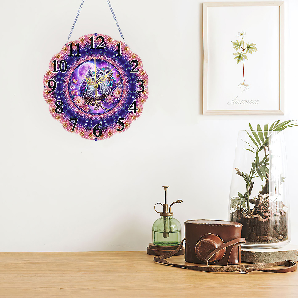 2D Flat DIY Diamond Painting C - Resin Art Clock recension och pris