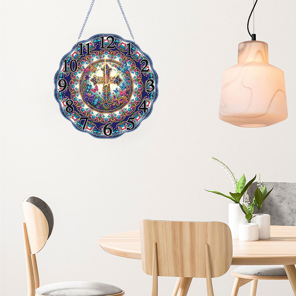 2D Flat DIY Diamond Painting C - Resin Art Clock recension och pris