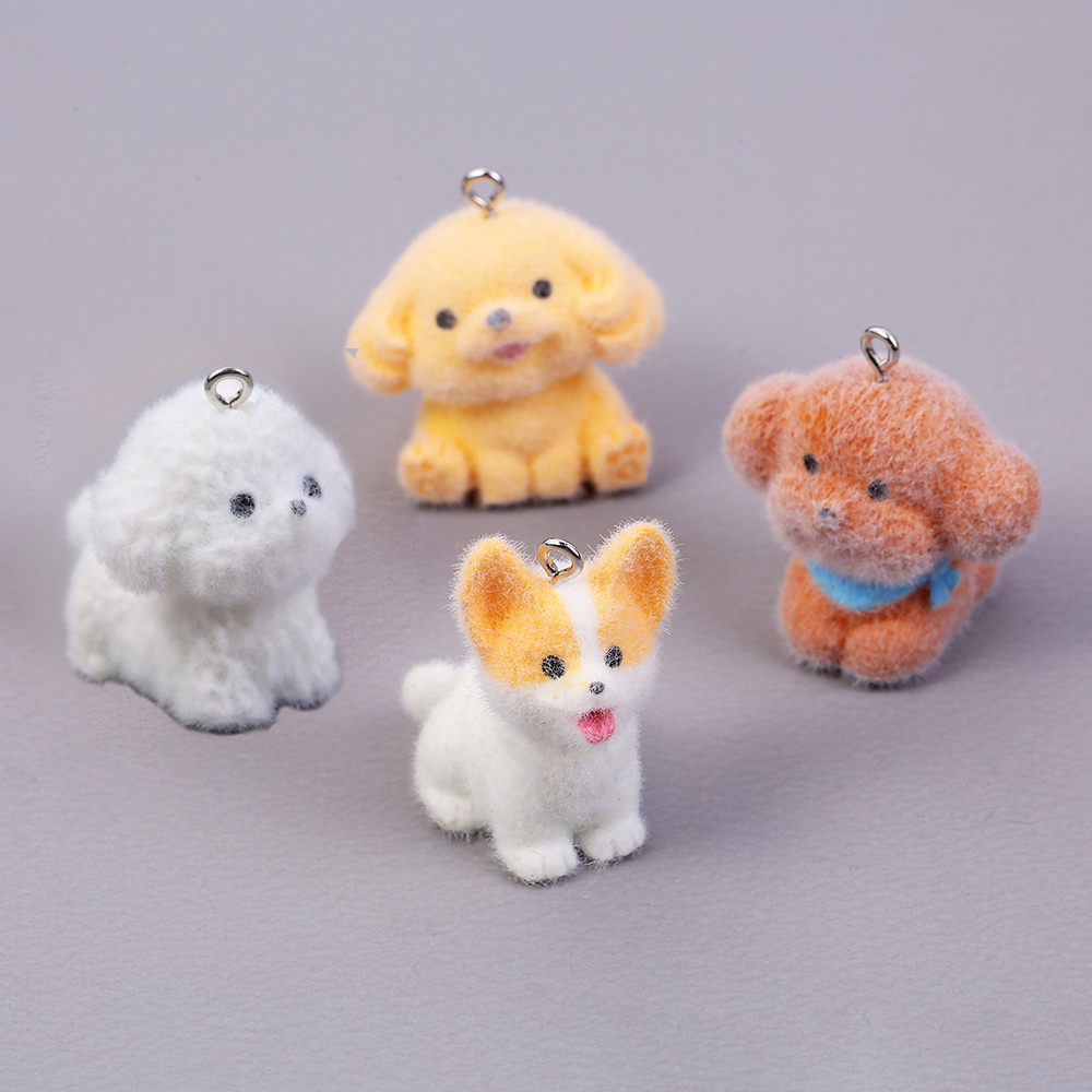 10pcs Flocking Puppy Dog Resin - Resin Art Notes recension och pris