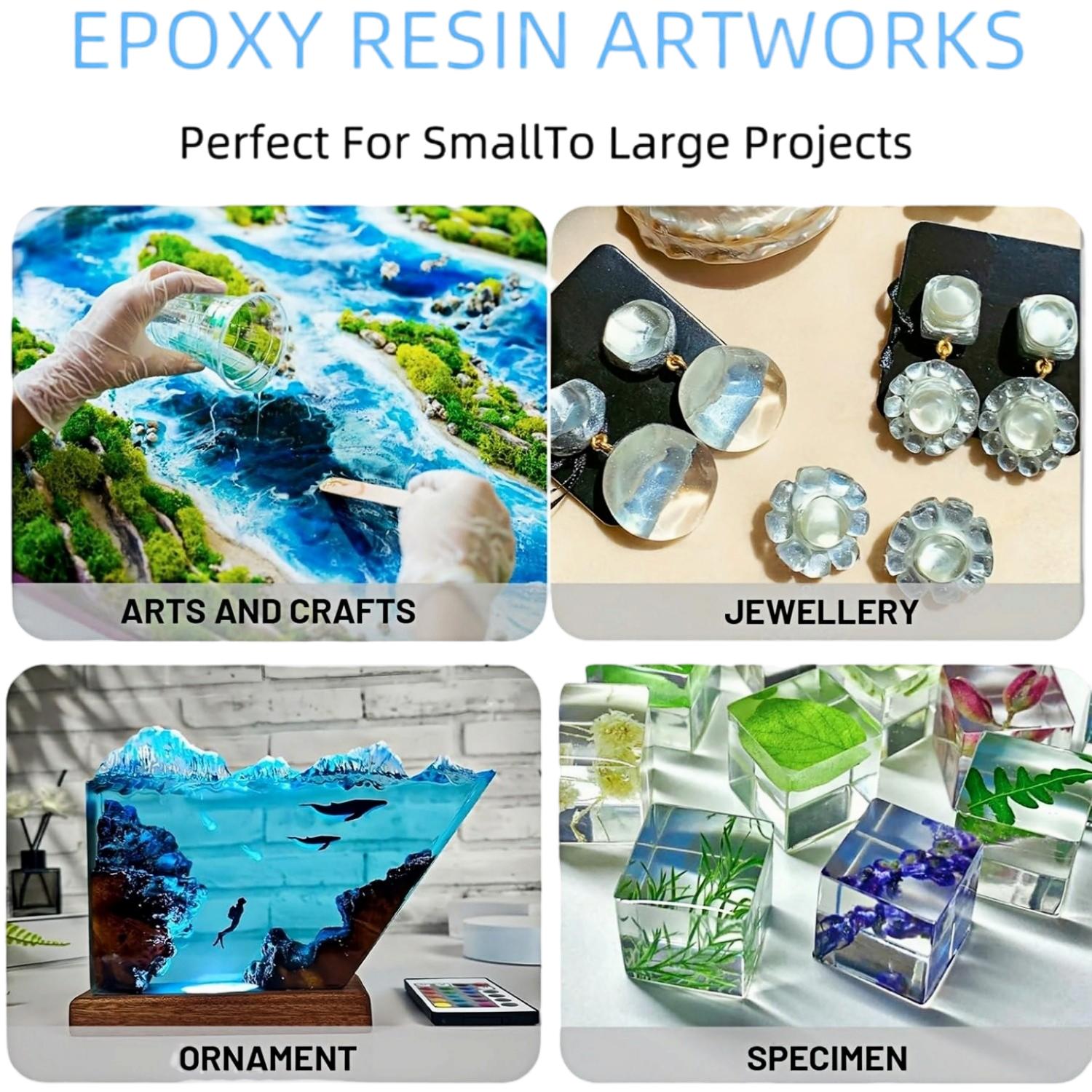 16.9oz Clear Epoxy Resin Kit C - Resin Art And Jewelry recension och pris