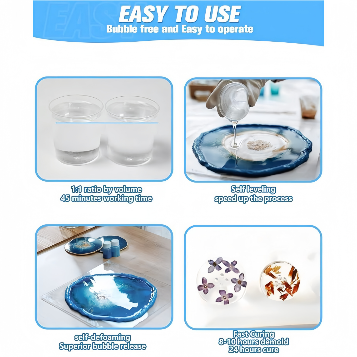 16.9oz Clear Epoxy Resin Kit C - Resin Art And Jewelry recension och pris
