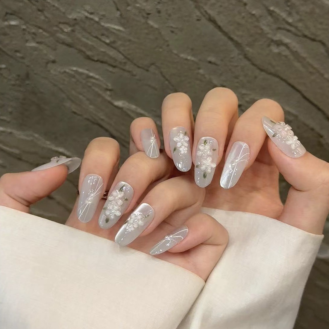 10pcs Glitter Sliver Press On  - Resin Art Glitter recension och pris