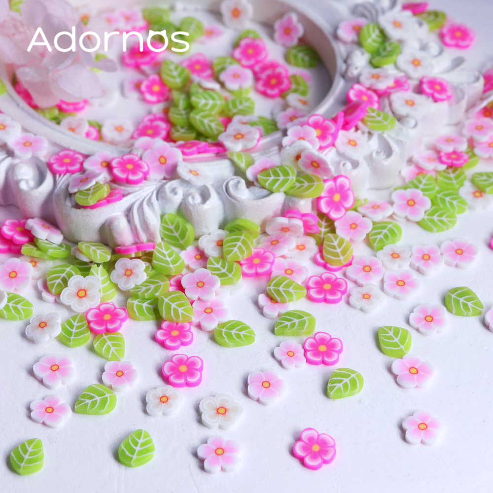 10g Pink Flowers Polymer Clay  - Resin Art Glue recension och pris