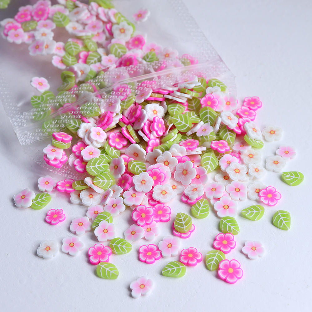 10g Pink Flowers Polymer Clay  - Resin Art Glue recension och pris